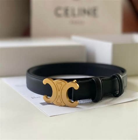 celine belt black|Celine triomphe belt sale.